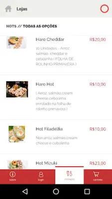 Restaurante Mizuki android App screenshot 1