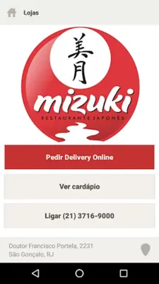 Restaurante Mizuki android App screenshot 2